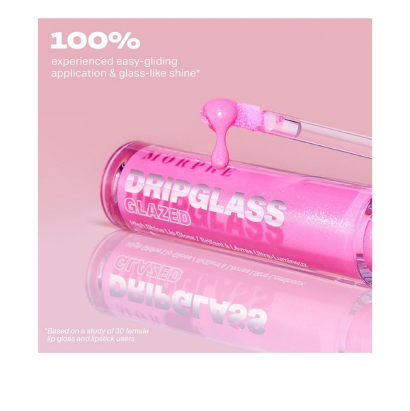 Morphe Dripglass Glazed High Shine Lip Gloss 🩷✨ Shade: Glint of Pink 🆕 - Picture 7 of 8